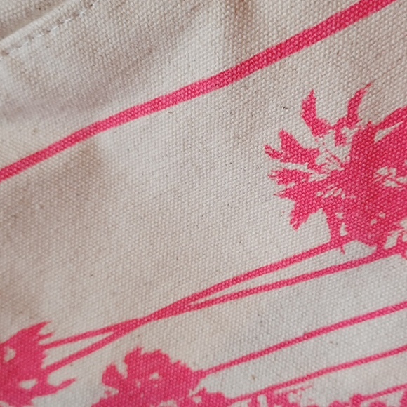 Juicy Couture Stylish Oversized Creamy Off White Canvas Tote Bag - Picture 11 of 12